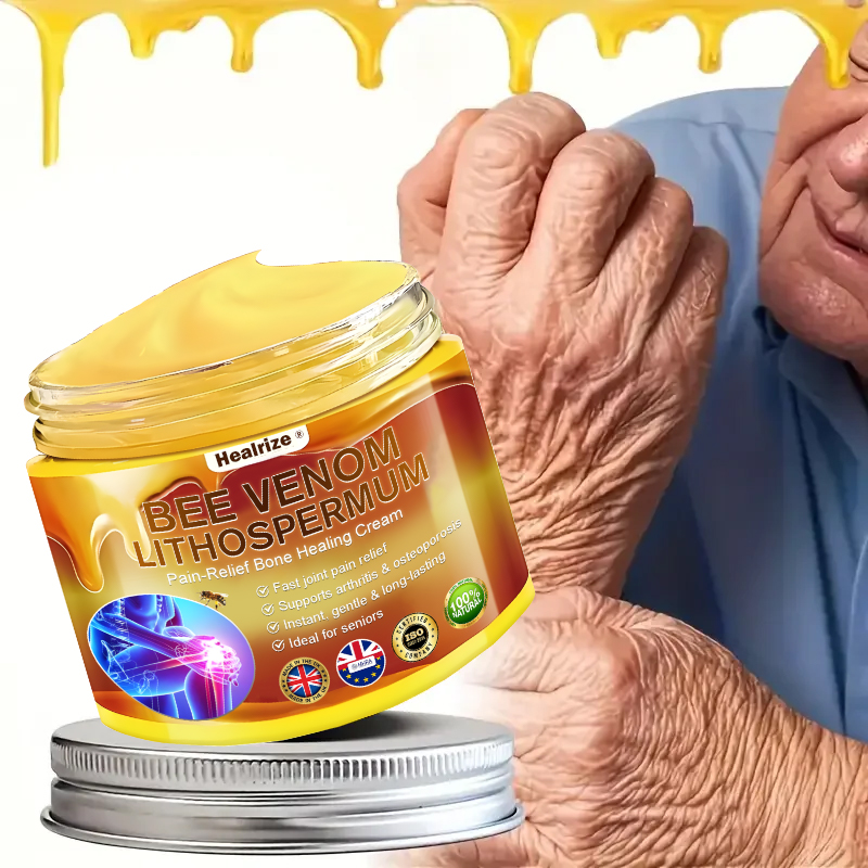 Official Only Store🇬🇧Healrize®🔥 BEE VENOM LITHOSPERMUM Pain-Relief Bone Healing Cream 👑👑(Specially for older adults)