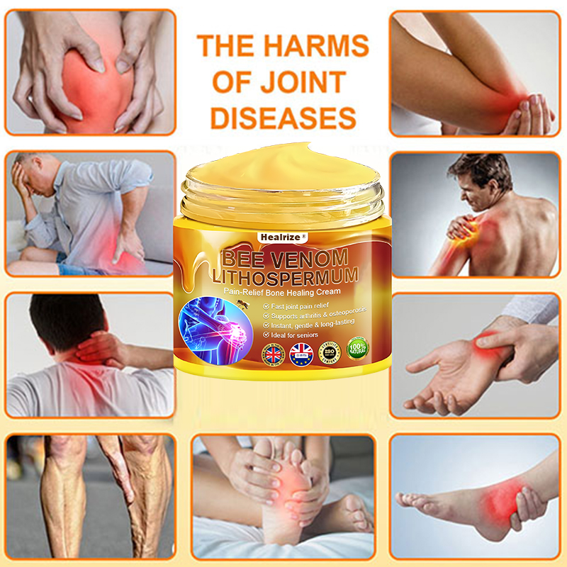 Official Only Store🇬🇧Healrize®🔥 BEE VENOM LITHOSPERMUM Pain-Relief Bone Healing Cream 👑👑(Specially for older adults)