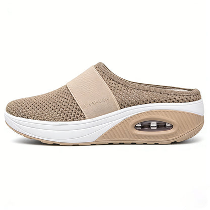 🔥Free shipping-BQODQO® Diabetic Air-Cushion Slip-On Walking Shoes, Orthopedic Diabetic Slippers, with Arch-Support for Women