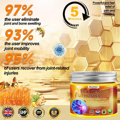 Official Only Store🇬🇧Healrize®🔥 BEE VENOM LITHOSPERMUM Pain-Relief Bone Healing Cream 👑👑(Specially for older adults)