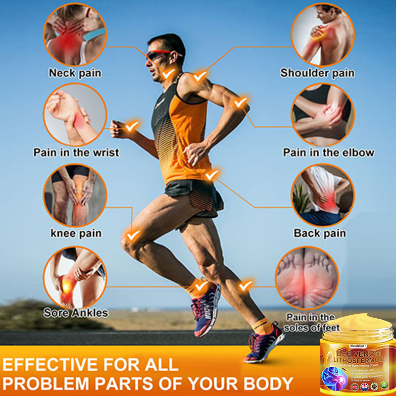 Official Only Store🇬🇧Healrize®🔥 BEE VENOM LITHOSPERMUM Pain-Relief Bone Healing Cream 👑👑(Specially for older adults)