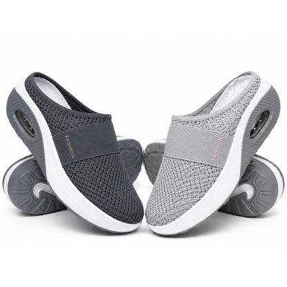 NEW Diabetic Air-Cushion Slip-On Walking Shoes, Orthopedic Diabetic Slippers, with Arch-Support for Women