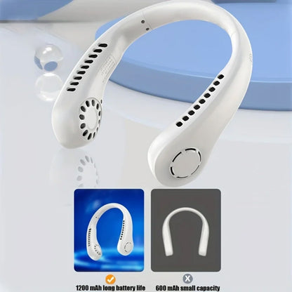 🏆 2026 Best Seller🏆  Portable Bladeless Hanging Neck Fan - 3-Second Instant Cooling
