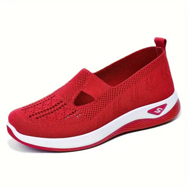 🏆 2026 Best Seller –Summer Hollow-Out Mesh Shoes for Mom,Soft Sole Breathable Slip-On Shoes