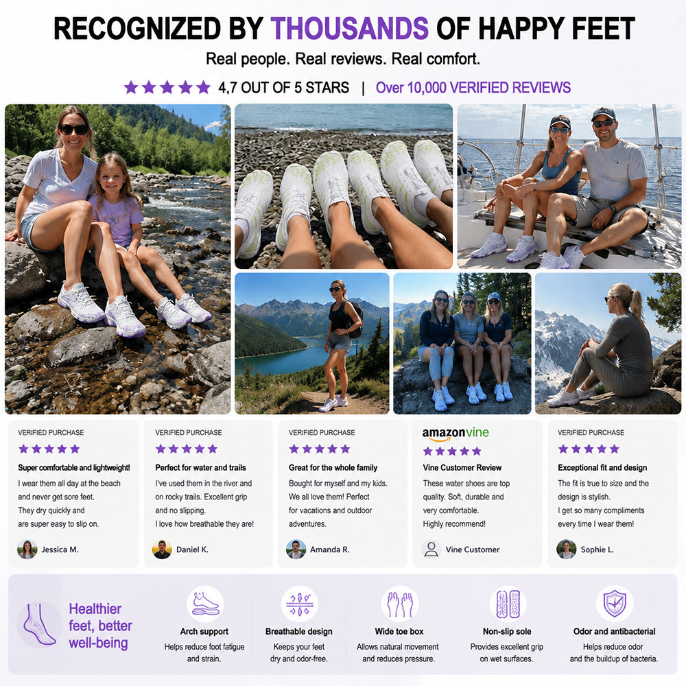 💖 Barefoot Water Shoes for Men & Women 💖 – Lightweight, Breathable & Quick-Drying | Perfect for Beach, Swimming, Hiking & Outdoor Adventures