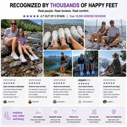 💖 Barefoot Water Shoes for Men & Women 💖 – Lightweight, Breathable & Quick-Drying | Perfect for Beach, Swimming, Hiking & Outdoor Adventures
