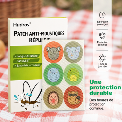 🦟 Hudros Essential Oil Mosquito Repellent Patches – DEET-Free, Family Pack