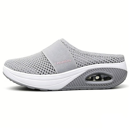 🔥Free shipping-BQODQO® Diabetic Air-Cushion Slip-On Walking Shoes, Orthopedic Diabetic Slippers, with Arch-Support for Women