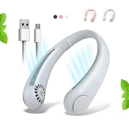 🏆 2026 Best Seller🏆  Portable Bladeless Hanging Neck Fan - 3-Second Instant Cooling