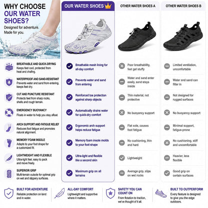 💖 Barefoot Water Shoes for Men & Women 💖 – Lightweight, Breathable & Quick-Drying | Perfect for Beach, Swimming, Hiking & Outdoor Adventures