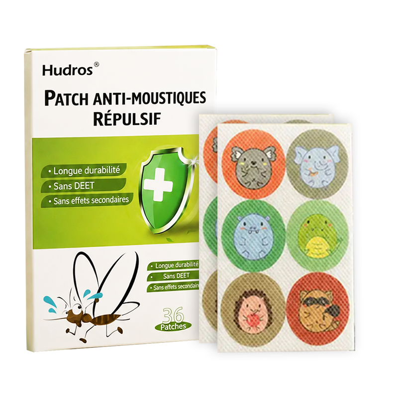 🦟 Hudros Essential Oil Mosquito Repellent Patches – DEET-Free, Family Pack