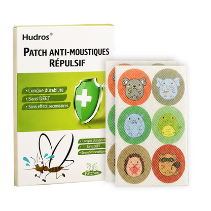 🦟 Hudros Essential Oil Mosquito Repellent Patches – DEET-Free, Family Pack