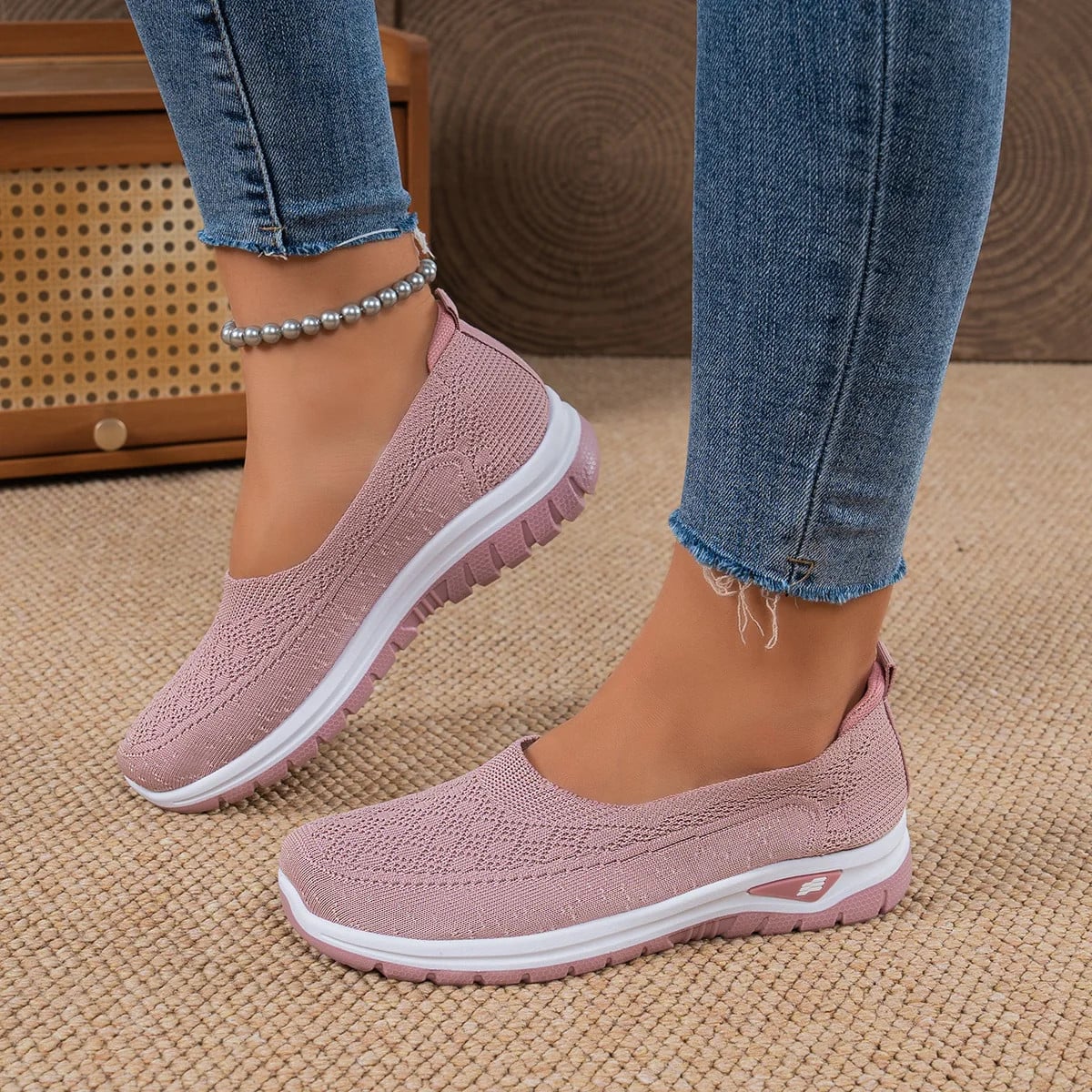 🔥Best Seller-Last Day Sale 60% OFF🔥Women’s Comfort Knit Slip-On Walking Shoes