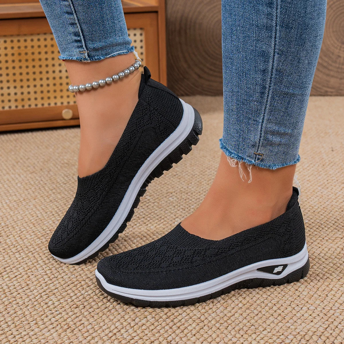 🔥Best Seller-Last Day Sale 60% OFF🔥Women’s Comfort Knit Slip-On Walking Shoes