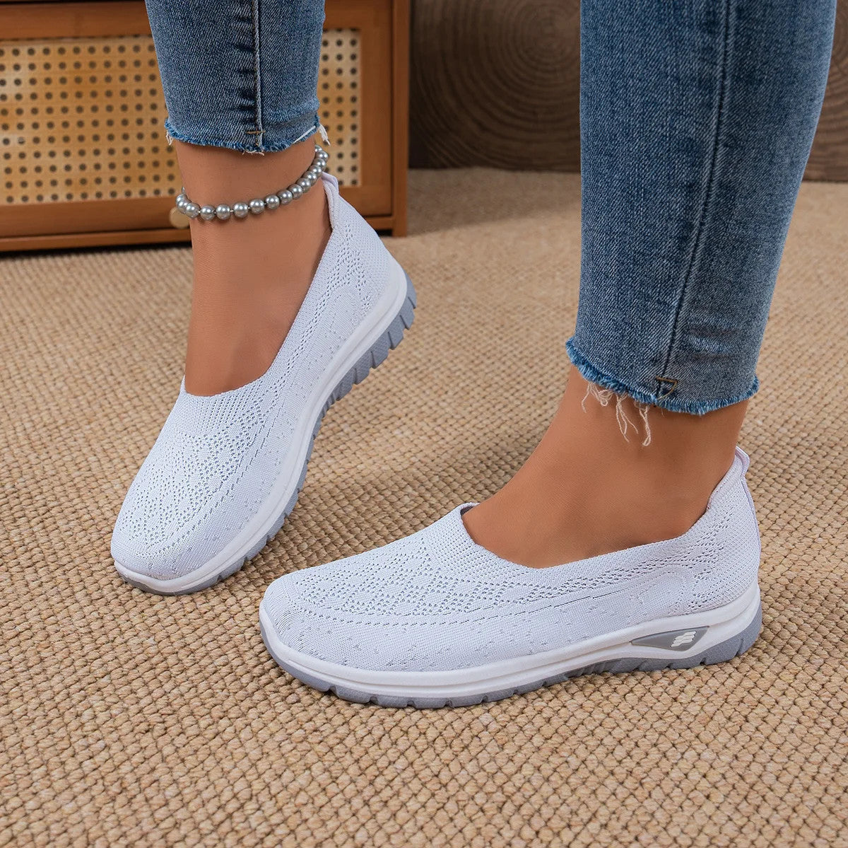 🔥Best Seller-Last Day Sale 60% OFF🔥Women’s Comfort Knit Slip-On Walking Shoes