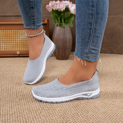 🔥Best Seller-Last Day Sale 60% OFF🔥Women’s Comfort Knit Slip-On Walking Shoes
