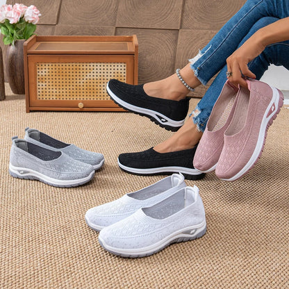 🔥Best Seller-Last Day Sale 60% OFF🔥Women’s Comfort Knit Slip-On Walking Shoes