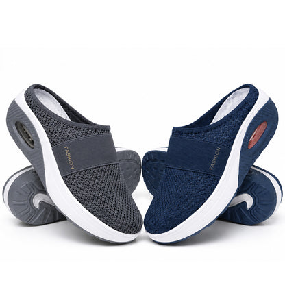 NEW Diabetic Air-Cushion Slip-On Walking Shoes, Orthopedic Diabetic Slippers, with Arch-Support for Women