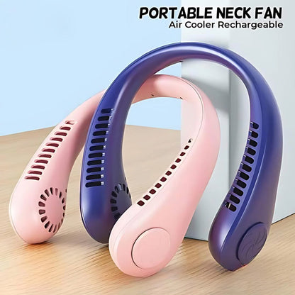 🏆 2026 Best Seller🏆  Portable Bladeless Hanging Neck Fan - 3-Second Instant Cooling