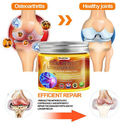 Official Only Store🇬🇧Healrize®🔥 BEE VENOM LITHOSPERMUM Pain-Relief Bone Healing Cream 👑👑(Specially for older adults)
