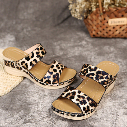 🏆 2026 Best Seller -☁️💆‍♀️Women Faux Leather Open Toe Orthopedic Sandals