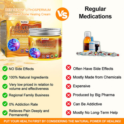 Official Only Store🇬🇧Healrize®🔥 BEE VENOM LITHOSPERMUM Pain-Relief Bone Healing Cream 👑👑(Specially for older adults)