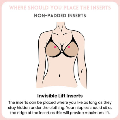 ❄️ Medical-Grade Silicone Push-Up Inserts – Invisible Lift, Natural Cleavage & Cooling Comfort