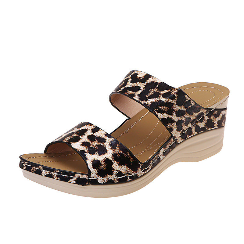 🏆 2026 Best Seller -☁️💆‍♀️Women Faux Leather Open Toe Orthopedic Sandals