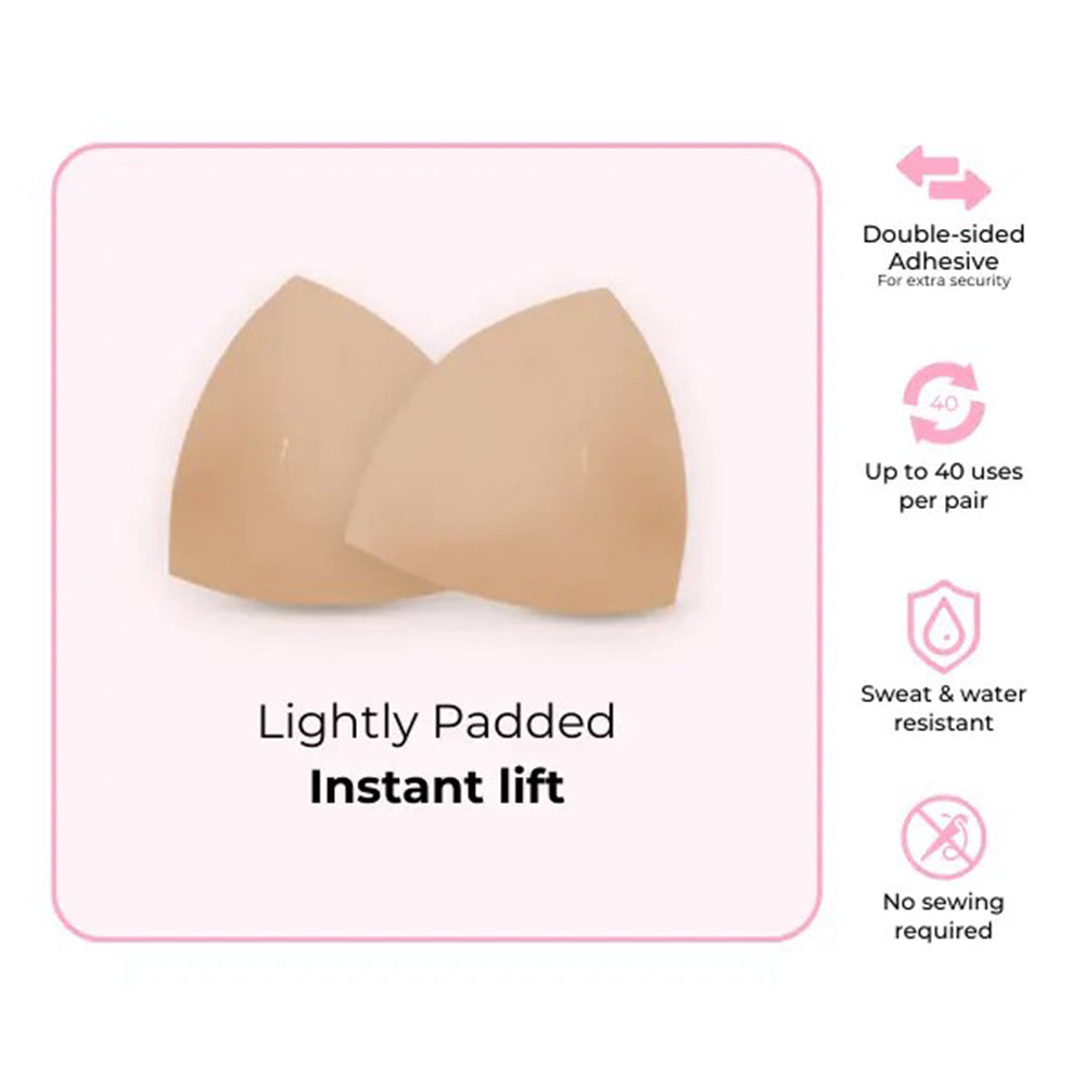 ❄️ Medical-Grade Silicone Push-Up Inserts – Invisible Lift, Natural Cleavage & Cooling Comfort