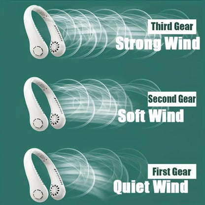 🏆 2026 Best Seller🏆  Portable Bladeless Hanging Neck Fan - 3-Second Instant Cooling