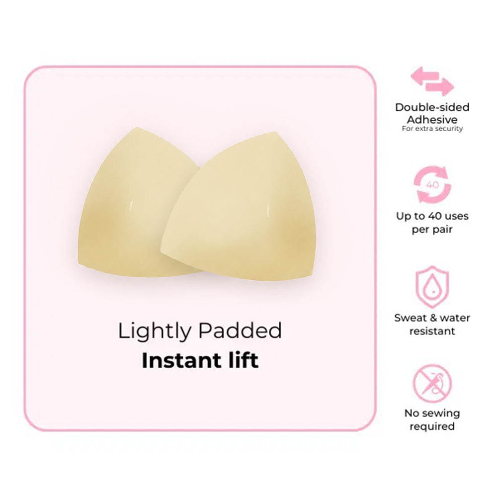 ❄️ Medical-Grade Silicone Push-Up Inserts – Invisible Lift, Natural Cleavage & Cooling Comfort