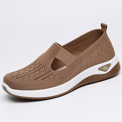 🏆 2026 Best Seller –Summer Hollow-Out Mesh Shoes for Mom,Soft Sole Breathable Slip-On Shoes
