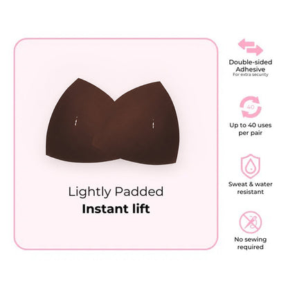 ❄️ Medical-Grade Silicone Push-Up Inserts – Invisible Lift, Natural Cleavage & Cooling Comfort