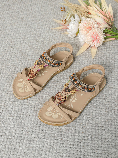 ⭐💝 Summer Sale ⭐ Women's Fashion Bohemian Open-Toe Rhinestone Sandals