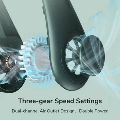 🏆 2026 Best Seller🏆  Portable Bladeless Hanging Neck Fan - 3-Second Instant Cooling