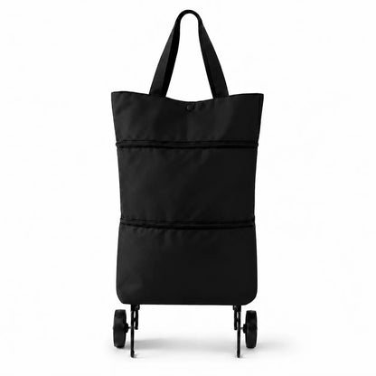 💖 New Foldable Shopping Trolley – Waterproof, Sturdy & 2-in-1 Carry Bag Design!