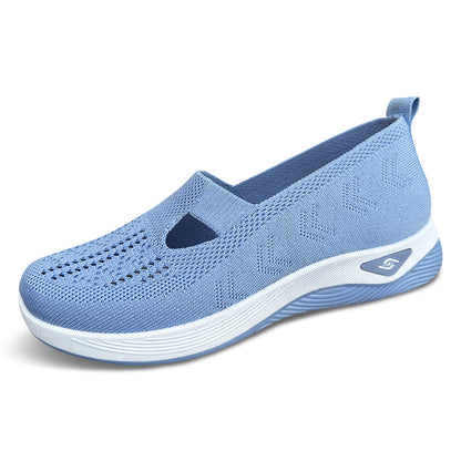 🏆 2026 Best Seller –Summer Hollow-Out Mesh Shoes for Mom,Soft Sole Breathable Slip-On Shoes