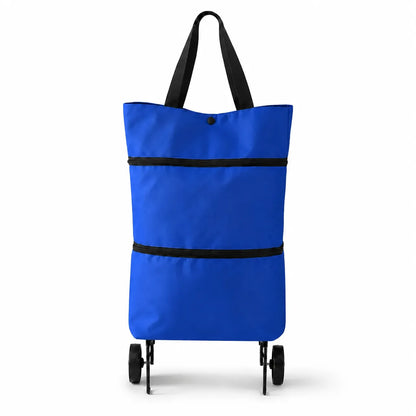 💖 New Foldable Shopping Trolley – Waterproof, Sturdy & 2-in-1 Carry Bag Design!
