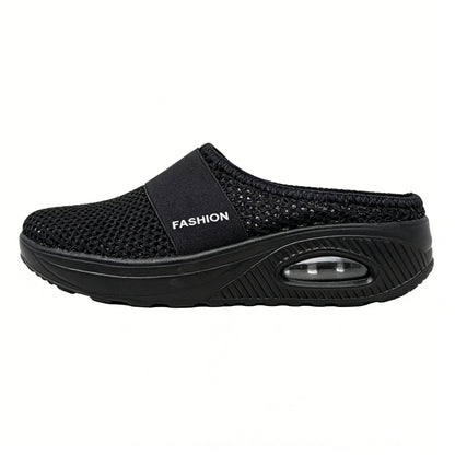 🔥Free shipping-BQODQO® Diabetic Air-Cushion Slip-On Walking Shoes, Orthopedic Diabetic Slippers, with Arch-Support for Women