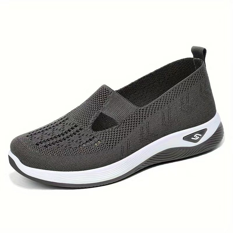 🏆 2026 Best Seller –Summer Hollow-Out Mesh Shoes for Mom,Soft Sole Breathable Slip-On Shoes