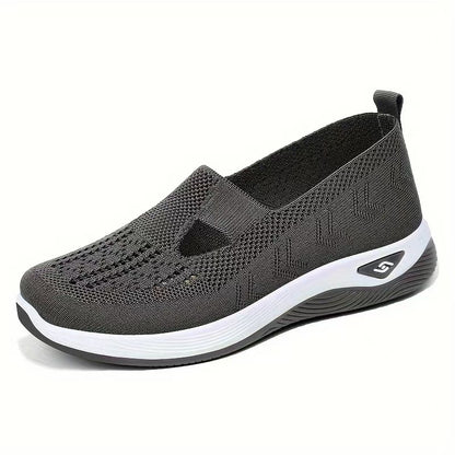 🏆 2026 Best Seller –Summer Hollow-Out Mesh Shoes for Mom,Soft Sole Breathable Slip-On Shoes