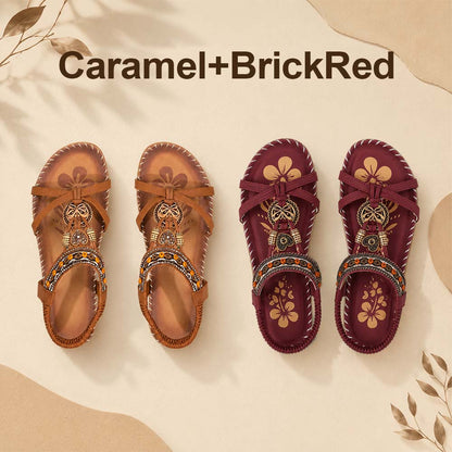 ⭐💝 Summer Sale ⭐ Women's Fashion Bohemian Open-Toe Rhinestone Sandals